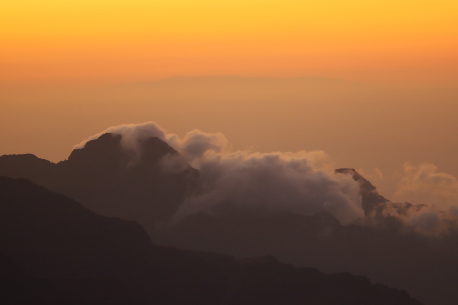 El Hierro seen from Gran Canaria