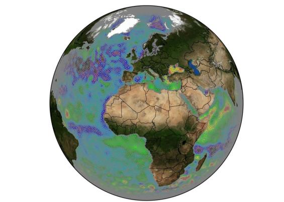Global altimetry map