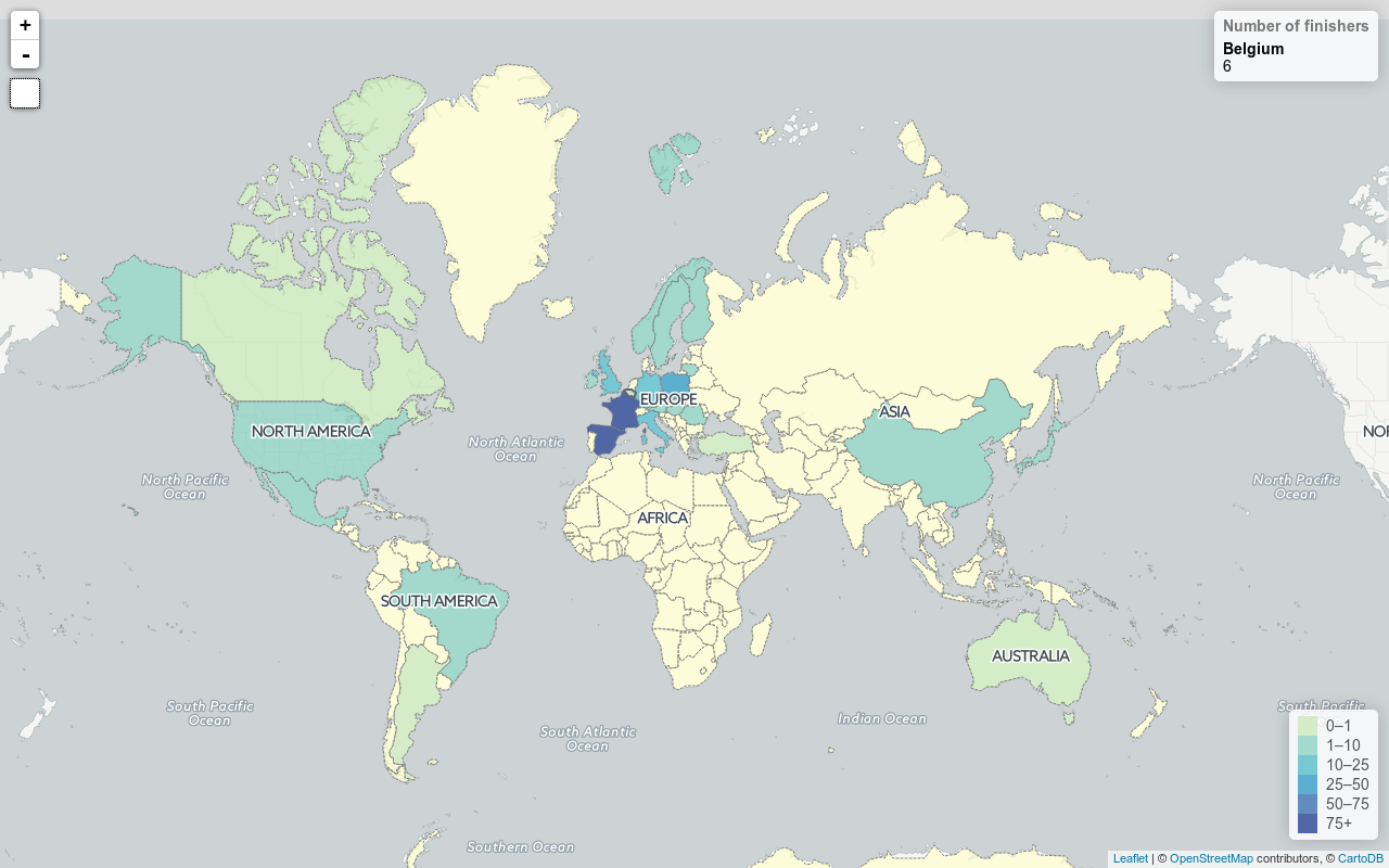 Choropleth map