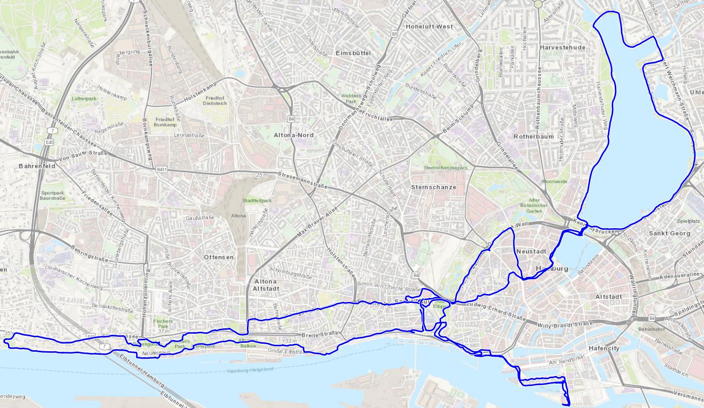 Map of Hamburg